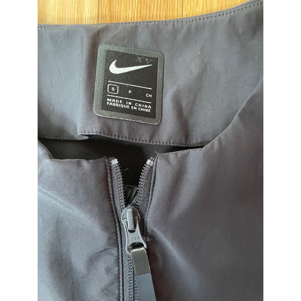 RARE Nike Black Bomber Jacket‎ with Zip and Clasp 14 09 11 05 Size S